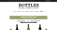 Desktop Screenshot of bottlesfinewine.com